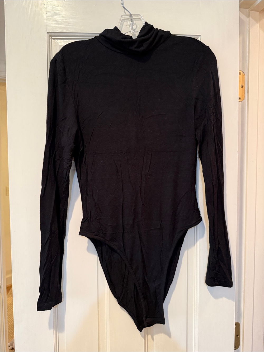 Black Long Sleeve Turtleneck Bodysuit